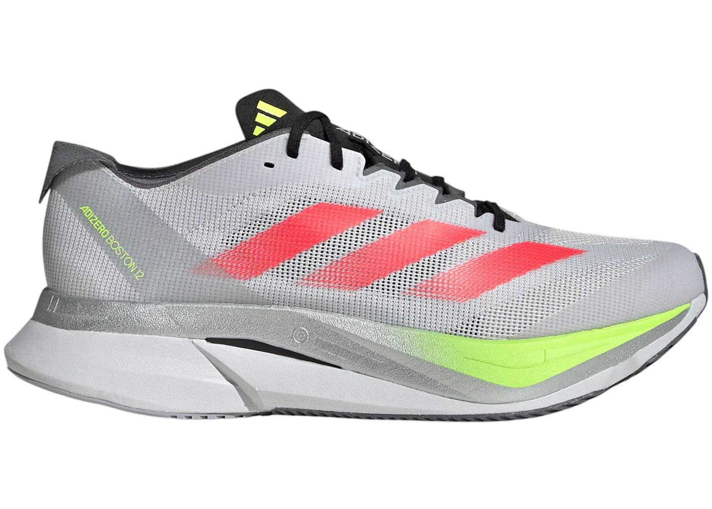 adidas Adizero Boston 12 Dash Grey Lucid Red Lucid Lemon
