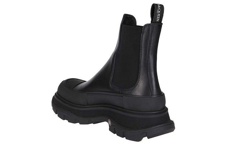 Alexander Mcqueen Chelsea Tread Ankle Boot Black (Women'S)