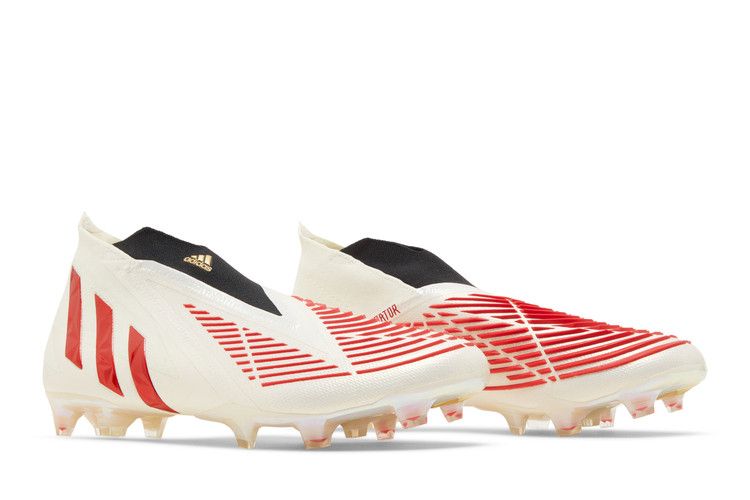 adidas Predator Edge+ FG Off White Vivid Red